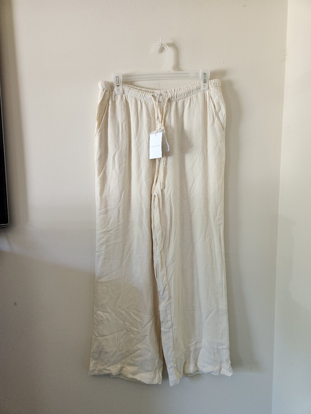 Thread & Supply Dekker Linen Blend Wide Leg Pants New - Picture 3 of 11